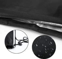 Wolketon Waeschespinne Schutzhuelle Mit Hochdichter Oxford PVC-Beschichtung Mit Reissverschluss & Kordelzug Wasserdichte Stoff Huelle Fuer Waeschespinne Abdeckung Extrem Wasserabweisendes 168 X 28cm Schwarz -Smart Kitchen Store e39d38ab3895e7671893027a4d659518