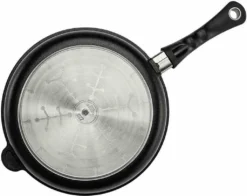 AMT Gastroguss I-528 Bratpfanne, 28 Cm Max. Durchmesser, Gusseisen/Gussaluminium, Induktionsherd-geeignet, Antihaftbeschichtung -Smart Kitchen Store e3e035ebd95b4b56b7c35bb73712d85d