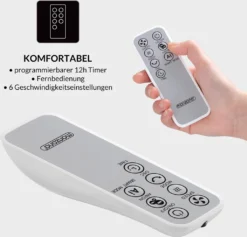 Monzana Turmventilator 6 Geschwindigkeitsstufen 120cm 3 Modi Timer Fernbedienung 14 Monzana Turmventilator 6 Geschwindigkeitsstufen 120cm 3 Modi Timer Fernbedienung -Smart Kitchen Store e4d3622d20665c54534c7734a2f449a5