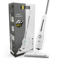 N8WERK Dampfbesen Moonlight White Edition Dampfbesen Dampfreiniger Fliesen Dampf Steam Teppich Hygiene Reiniger 1300W Mopp -Smart Kitchen Store e6bb2ebc8536de2e9c547bb8db92dca1