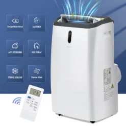 Merax 4in1 Mobile Klimagerät 12000 BTU Klimaanlage Mit Fernbedienung Und APP-Steuerung (WiFi), Klimaanlage Mit Ventilationsfunktion + Kühlen + 24h-Timer Für Räume Bis 100 M³[EEK A] -Smart Kitchen Store e7149bf1551c9c67f52b6d3b4e56f17c