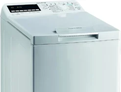 Privileg PWT E71253P N (DE) Toplader Waschmaschine / 7 Kg / 1152 UpM/Soft-Opening/Kurz 45‘/Startzeitvorwahl/Wolle-Programm/Wasserschutz/Bügelleicht-Option/Kindersicherung Weiß [ -Smart Kitchen Store e7d4c465613c1eebebbb218ce346ec27