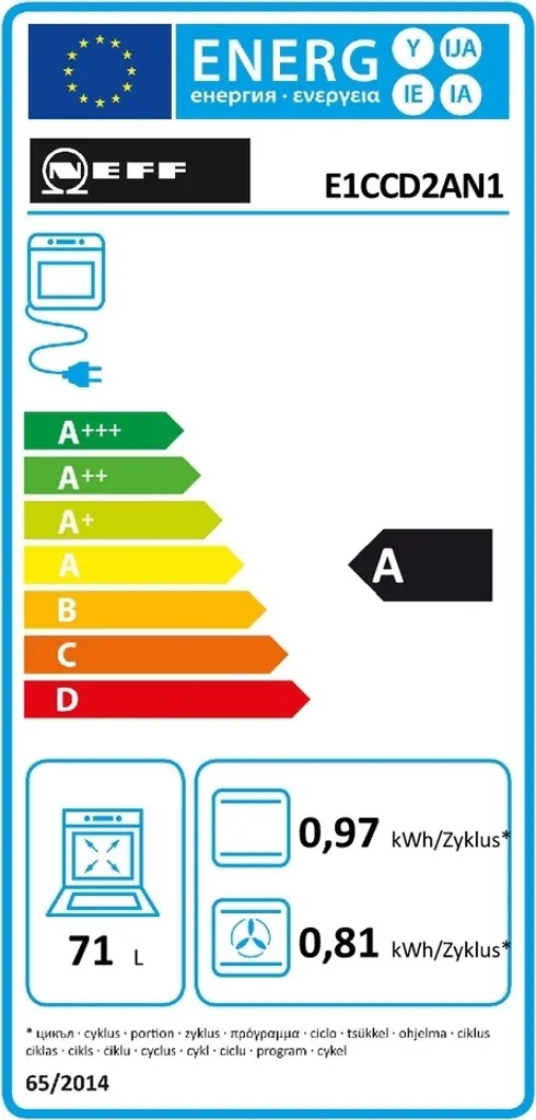 NEFF Herd-Set XE4I Bestehend Aus: E1CCD2AN1, M46BR60N0 5 NEFF Herd-Set XE4I Bestehend Aus: E1CCD2AN1, M46BR60N0 – Bild 3