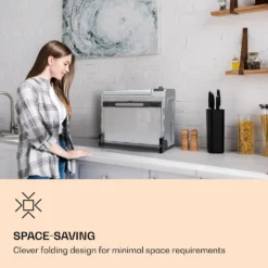 Die Klarstein Vita-Crisp Heißluftfritteuse Ist Ein Schlanker Alleskönner In Der Küche. Ihre 8 Unterschiedlichen Funktionen - Frittieren, Barten, Grillen, Dörren, Toasten, Backen, Warmhalten Und Pizza-Modus - Kannst Du Ganz Bequem über Das Frontseitige Display Mit Drehknopf Einstellen. Das Vierteilige Zubehör-Set Liefert Dir Alles, Was Du Für Heiße, Knusprige Snacks Brauchst. Dank Des Geräumigen Innenraums Wird Die Vita-Crisp Spielend Mit 33-cm-Pizzen Fertig. Die Reinigung Gestaltet Sich Dank Cle -Smart Kitchen Store e875f4c6f69e5b6123c7b26c4e5b79dd