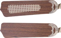 Globo Lighting VENTILATOR Metall Altmessing, Blade Turnable, Zugschalter Kette, Max. Motorleistung 50W, Optimale Raumnutzung 15m², Abkühlung, Aufheizen, Geschwindigkeitsstufen 115/185/235 RPM, ø: 1066mm, H: 415mm, Exkl. 1x E27 60W 230V -Smart Kitchen Store e9e26fc470e3c987827bd0e3c6b9eb0e