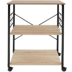 Tectake Servierwagen Rugby 65,5x45,5x88,5cm - Industrial Holz Hell, Eiche Sonoma -Smart Kitchen Store e9f98fe9a7ebc17941de1a798f0245a6