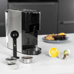 Princess 4-in-1 Multi-Kapsel-Kaffeemaschine 1450W 0,8L Schwarz Silbern -Smart Kitchen Store eb0c214ac67c70d68cd0bcb95b79f975