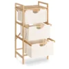 Navaris Badregal Regal Aus Bambus Mit Körben - 96x44x33cm Bambusregal Wäschekorb Wäschesammler Sortierer Wäschekörbe - 3 Fächer Für Wäsche 2 Navaris Badregal Regal Aus Bambus Mit Körben - 96x44x33cm Bambusregal Wäschekorb Wäschesammler Sortierer Wäschekörbe - 3 Fächer Für Wäsche -Smart Kitchen Store eb802d1e2b0fd83c3186076634a42db5