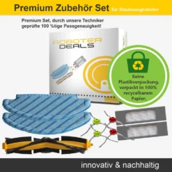 Zubehör Set Für Ecovacs Deebot OZMO T8 U. T8+ (2x Pad, 2x Filter, 4x Seitenbürsten, 1x Hauptbürste) -Smart Kitchen Store ebfb6dda917ae25038154407837f3f09