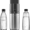 SodaStream DuoTitan Trinkwassersprudler, Inkl. 1x 1 Liter Glasflasche, 1x 1 Liter PET, 1 X Quick Connect Zylinder -Smart Kitchen Store ebfed84e27893235ffe2a8a9152c1847