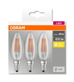 OSRAM LED Base Filament CLB40 4W/827 E14 | 4W/827 KLAR 470LM E14 M3 -Smart Kitchen Store ed1aa19a0907937b07f3894bb6ce026a