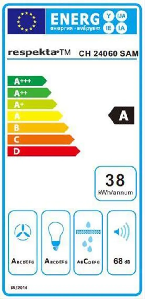 Respekta Dunstabzugshaube Schräghaube Wandhaube Kopffrei Glas 60 Cm Schwarz LED 4 Respekta Dunstabzugshaube Schräghaube Wandhaube Kopffrei Glas 60 Cm Schwarz LED – Bild 2