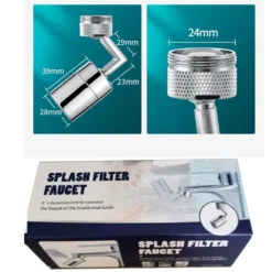 720 Grad Spritzfilter Wasserhahn Drehbarer Filter 2 Sprühmodi, Wasserhahn-Verlängerung, Auslaufsicher,Wasserauslauf Wasserhahn Für Küche Bad -Smart Kitchen Store ee36b6d8be096fe6593d77a0f9547ceb