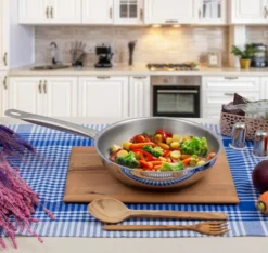 Serenk Modernist Pfanne, Bratpfanne, Edelstahlpfanne, Für Alle Herdarten, Auch Induktion, Spülmaschinenfest, Stielpfannen, Silber, Ø 24 Cm - 1,5 Liter -Smart Kitchen Store efddb4bf37dadc3b2c3809c6fba8ceb2