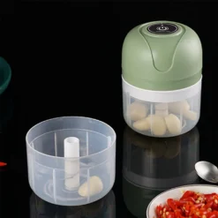 100ml Elektrische KnoblauchpresseEdelstahl Knoblauch-Artefakt, Knoblauchschneider, Knoblauchpresse Grün -Smart Kitchen Store f03300a21db03c1a678f89efaee79a21