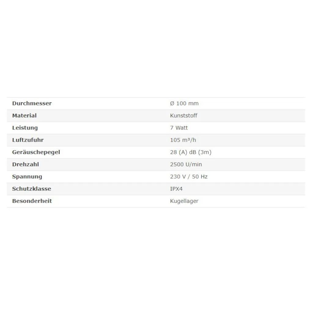 Wohnraumlüfter Badlüfter Lüfter Badventilator Deckenlüfter Ventilator Glas Ø 100 Mm Schwarz Nachlauf / Timer Schwarz Matt Gerade 4 Wohnraumlüfter Badlüfter Lüfter Badventilator Deckenlüfter Ventilator Glas Ø 100 Mm Schwarz Nachlauf / Timer Schwarz Matt Gerade – Bild 2