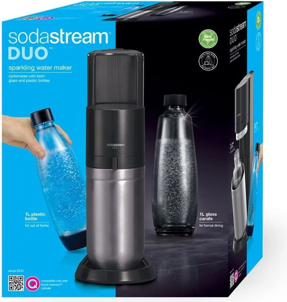 SodaStream DuoTitan Trinkwassersprudler, Inkl. 1x 1 Liter Glasflasche, 1x 1 Liter PET, 1 X Quick Connect Zylinder 20 SodaStream DuoTitan Trinkwassersprudler, Inkl. 1x 1 Liter Glasflasche, 1x 1 Liter PET, 1 X Quick Connect Zylinder – Bild 18