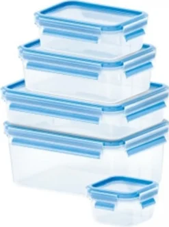 Emsa Clip & Close 5Er Set Frischhaltedosen, 0,15 L - 3,7 L, 508568 -Smart Kitchen Store f232860c28d9f3d28fa721cf5200734f