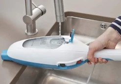 Black & Decker Black+Decker FSM13E1 Dampfbesen Steam Mop, Basic (Dampfreiniger Für Hygienische, Gründliche Sauberkeit, Abnehmbarer Stiel, Einfache Bedienbarkeit, Inkl. 1 Mikrofaser-Pad), 1300 W -Smart Kitchen Store f255885e05804ddb46b285ca7349b202