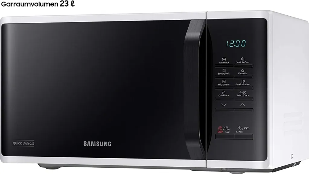 Samsung Mikrowelle MS23K3513AW/EG Quick Defrost 800 W Keramik-Emaille-Innenraum 13 Samsung Mikrowelle MS23K3513AW/EG Quick Defrost 800 W Keramik-Emaille-Innenraum – Bild 11