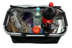 Einkaufskorb Mit Kühl- Und Warmhaltefunktion Faltbar Klappgriffen Reißverschluss 46x23x27 Cm, Schwarz -Smart Kitchen Store f3270f169846a68bd965654f7d9c921b