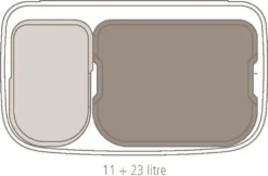 Brabantia Mülleimer Bo Touch Bin Platinum, 11 + 23 L -Smart Kitchen Store f51a3414c387de794639272a180cf51b