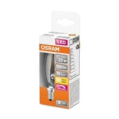 Osram LED Leuchtmittel Superstar Cassic B E14 2,8W Warmweiß, Dimmbar, Klar -Smart Kitchen Store f5ac77d20ba88424687dd50176428d04