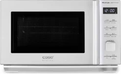 Caso MG 20 Cube Ceramic Design Mikrowelle Grill 800-1000W LED-Display Silber
