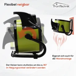 Tronitechnik TT-KH-502 Keramikheizer Heizlüfter Heizung 2.000 Watt, Tragegriff, PTC Keramik, Stufenlose Thermosteuerung -Smart Kitchen Store f6eb2d2fd36aef801e5d28c2996d2ac9