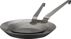 GSW Pfannen-Set Gastro Traditionell Eisen Geschmiedet 2 Tlg., Eisen, Bratpfanne ø Ca. 20 X H 3,0cm / ø Ca. 28 X H 3,8cm