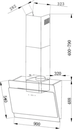 PKM Dunstabzugshaube Kopffreihaube Wandesse Wandhaube S3-90ABTZ Schwarz 90 Cm 15 PKM Dunstabzugshaube Kopffreihaube Wandesse Wandhaube S3-90ABTZ Schwarz 90 Cm -Smart Kitchen Store f80494afbeb697d0d3399d21a3f0fb54