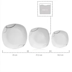 Sänger Tafelservice Bilgola Black Lines 18 Tlg. -Smart Kitchen Store f8674bcd1ccb61e6b3a40c2da5d59752