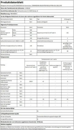 Gorenje - RBIU609EA1 - Unterbau-Kühlschrank Mit Gefrierfach - Festtür-Technik 11 Gorenje - RBIU609EA1 - Unterbau-Kühlschrank Mit Gefrierfach - Festtür-Technik -Smart Kitchen Store f9ad32dca14142622e8f87f3601c0454