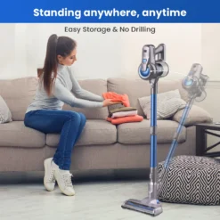 Greenote Akku Staubsauger, 23000PA Staubsauger Kabellos 4 In 1, 200W Mit Doppeltem Digitalmotor LED Elektrobürste Staubsauger, Bis Zu 35 Minuten, Leiser Handstaubsauger, Für Tierhaar Teppich Autos -Smart Kitchen Store fa42242b02bf8c0598f8cdca410f88a6