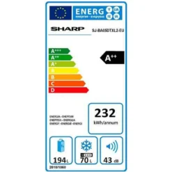 Sharp - SJ-BA05DTXL2-EU - Kühl-Gefrierkombination - - Silber -Smart Kitchen Store fb441c75f83cd0e7718d1229b773090c