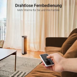 Midea NTH20-17BR Keramik Heizlüfter 2000W Mit Thermostat, Oszillation, 2 Heizstufen, Heizung Mit Ventilator, ECO-Modus, 24H Timer, Integrierter Tragegriff, Horizontales Erhitzen, PTC Heizgerät -Smart Kitchen Store fb7b144d9ce0e38f1abcaf66e6e68fc0