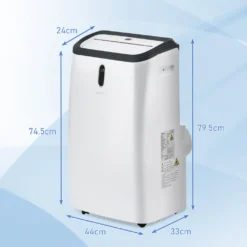 Merax 4in1 Mobile Klimagerät 12000 BTU Klimaanlage Mit Fernbedienung Und APP-Steuerung (WiFi), Klimaanlage Mit Ventilationsfunktion + Kühlen + 24h-Timer Für Räume Bis 100 M³[EEK A] -Smart Kitchen Store fc12c5a01881c43c0f82f6ff4cdebd4b