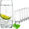 Trinkgläser Set 6 Teilig 350ml Geformter Boden Wassergläser Saftgläser -Smart Kitchen Store fc95178ed82face4cbadbe5e870140c1