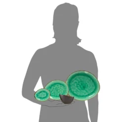 Sänger SÄNGER Steingut Geschirrset Palm Beach, Tafelservice & Servierplatten Set 23 Teilig Für 4 Personen -Smart Kitchen Store fd590b3c8d37a24b481f8ae7ea7fdc70