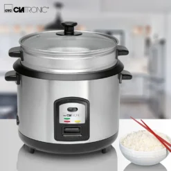 Clatronic Reis-Kocher Multi-Kocher Dampf-Garer 700 W + Löffel RK 3567 -Smart Kitchen Store fdec7529302200c79c4cdd2bf62c2104