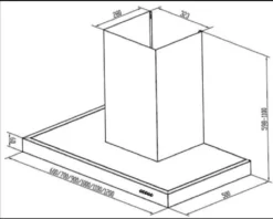 PKM Dunstabzugshaube Wandhaube Wandesse 8090GZ Touch Control Edelstahl 90cm 24 PKM Dunstabzugshaube Wandhaube Wandesse 8090GZ Touch Control Edelstahl 90cm -Smart Kitchen Store fdfee8016b6e4807ef382536dafb6ecb