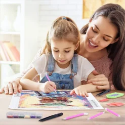 Diamond Painting 5D Diamant Painting Set, DIY Diamant Painting Vollbohrer Kit, Geschenk Für Erwachsene Kinder -Smart Kitchen Store fe88e3159b12eea6ee6ca6e317c2545a