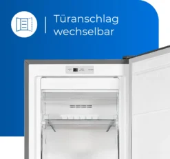Exquisit Gefrierschrank GS271-NF-H-010E Inoxlook | Standgerät | 194 L Volumen | Inoxlook -Smart Kitchen Store ff3f4ec1cede02876a32b765f011f246